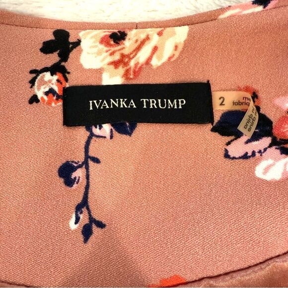 Ivanka Trump Pink Floral Bomber Jacket Silk Lined Vibrant Zip-Up Size 2 - Picture 4 of 9